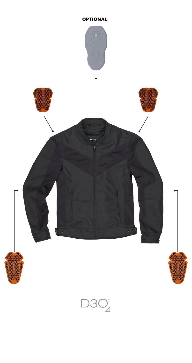PANDO MOTO Air Tate Jacket - High Road Motorsports - Motorcycle Jacket - AIR-TATE-JACKET-BLACK-XXS - Pando Moto