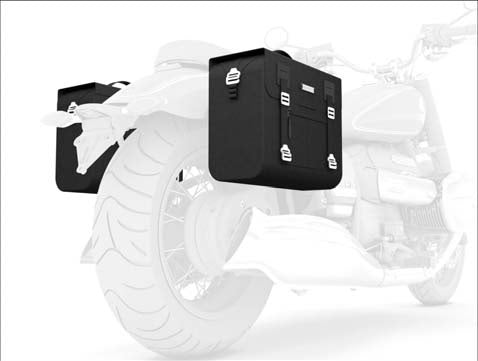 BMW R18 Side Bag - Black 16L (77402471303/77402471304)
