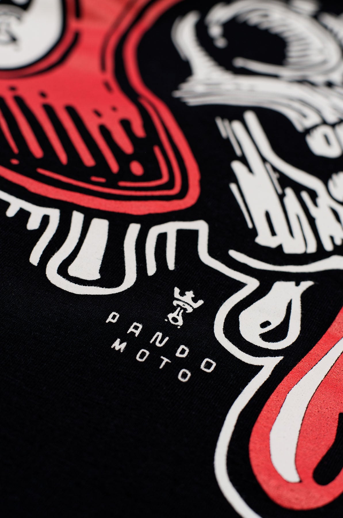 Pando Moto Mike Red Skull 1 T-Shirt