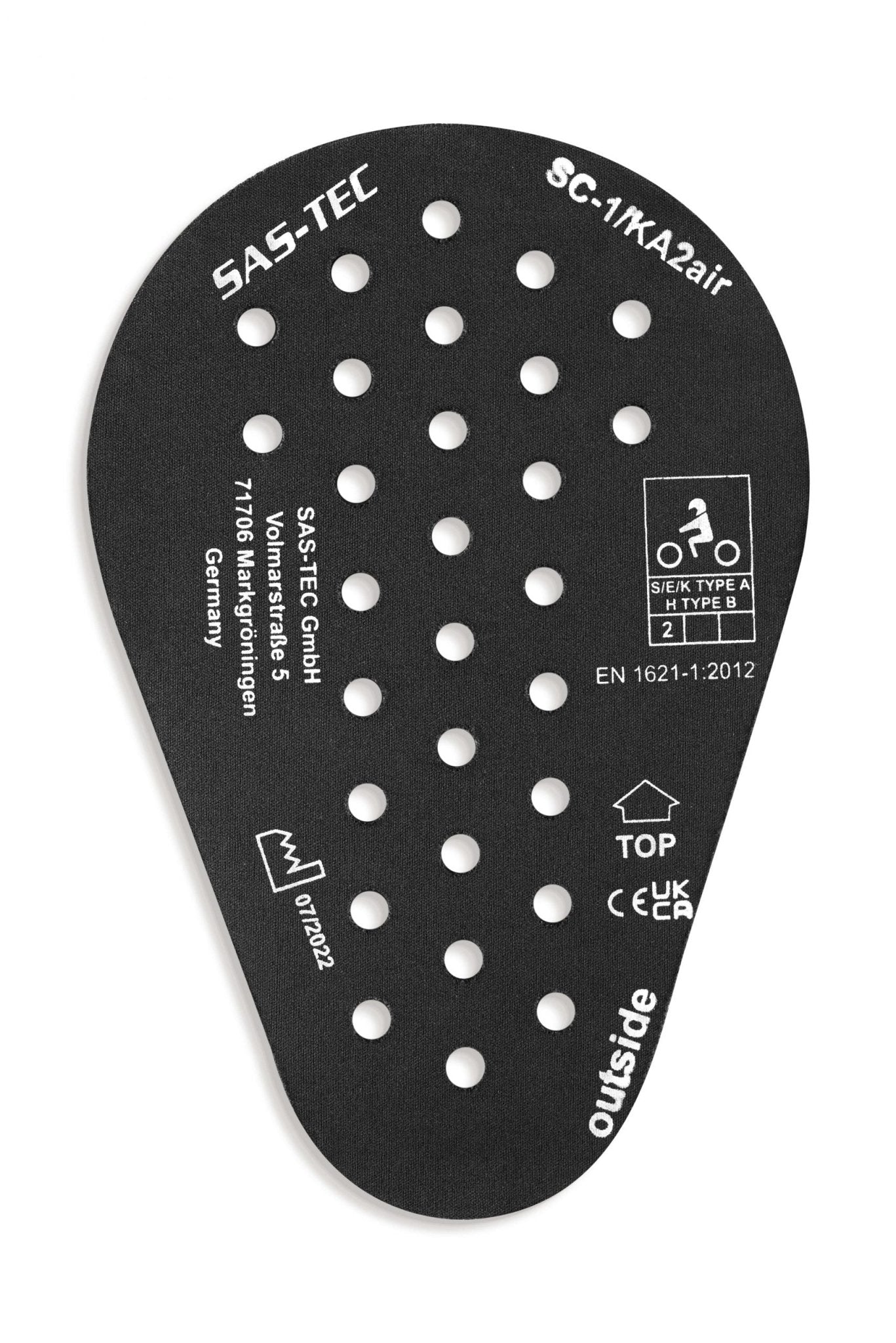 PANDO MOTO SAS TEC SC 1 KA2 Air Protector - High Road Motorsports - Hip Protector - SAS-TEC-SC-1/Ka2air - Pando Moto