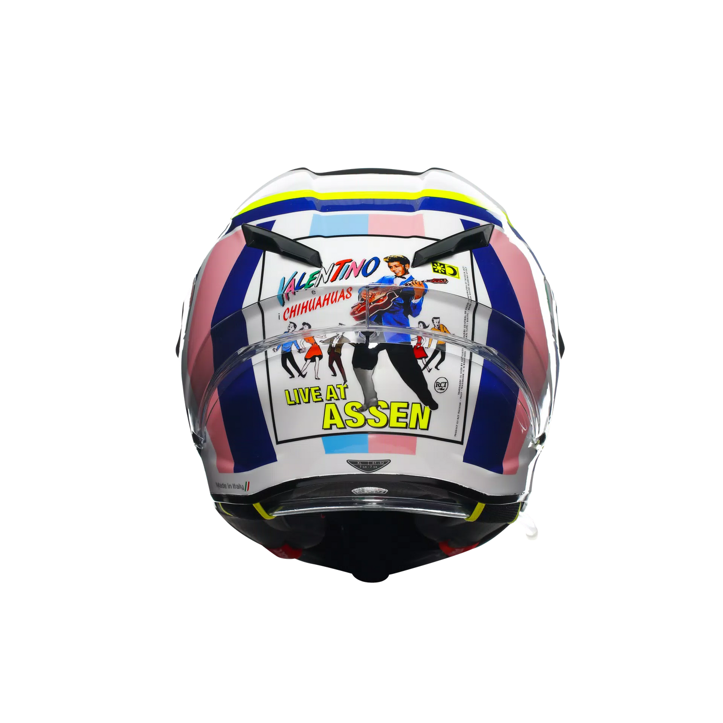 AGV Pista GP RR Rossi Assen 2007 Replica Helmet