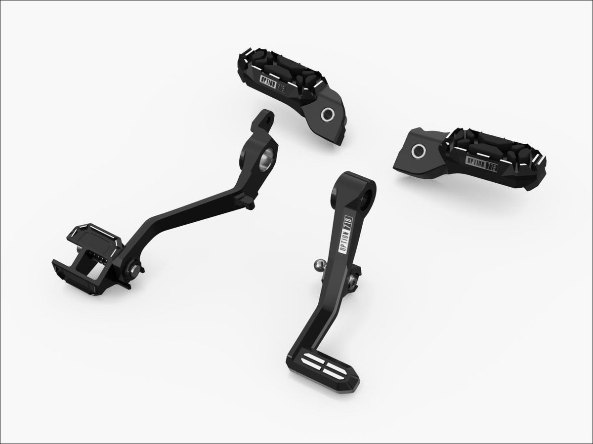BMW Option 719 Foot Peg System, Shadow Black (46717923279/46717923280)