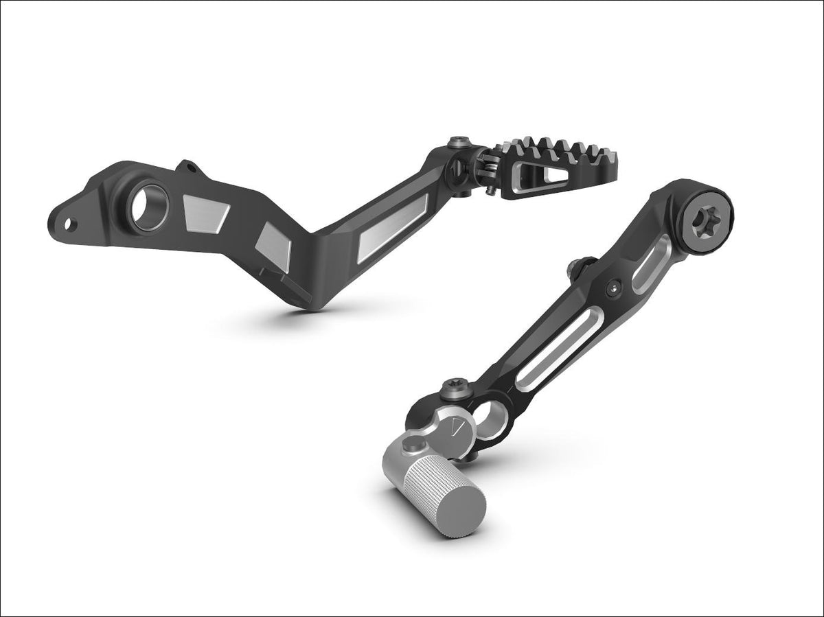 BMW Foot Lever Adjustable Black (Folding Footbrake Lever) (77255A6DDE0/77255A6DC24)