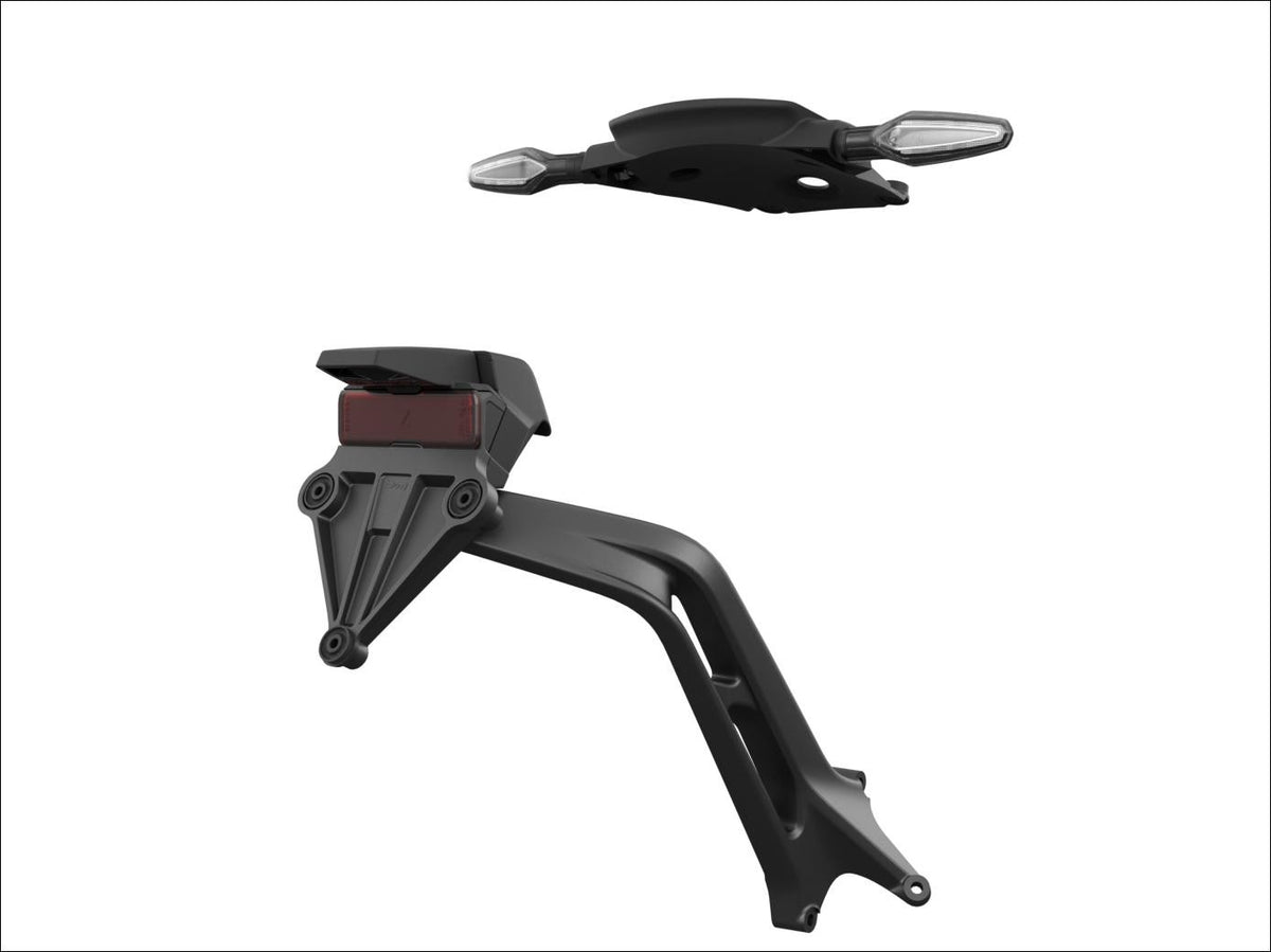 BMW Short Rear End Trim, Silver, Incl. License-Plate Carrier And Multifunctional Turn Signals (77318829961)