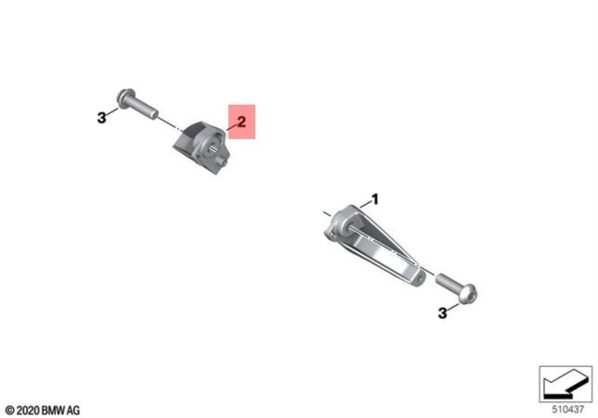 BMW Bracket for Auxiliary Headlight, Right (63178393000) - High Road Motorsports - Lighting & Signals - 63178393000 - BMW