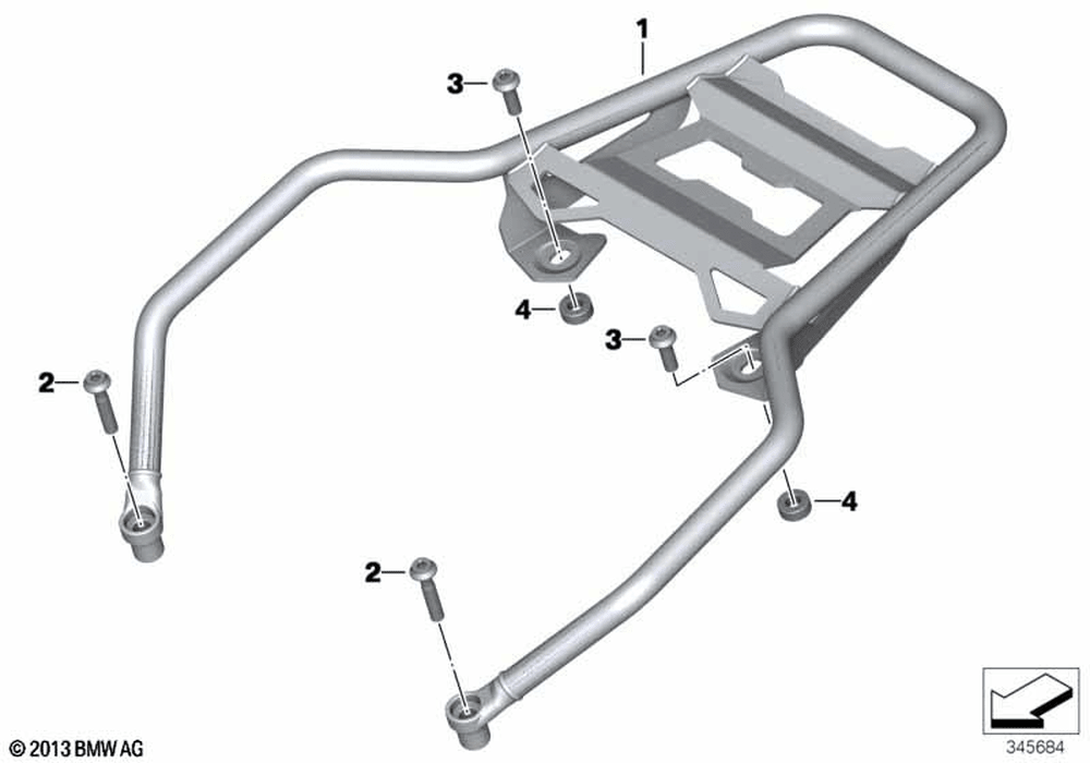 BMW Luggage Grid (46549457681) - High Road Motorsports - Luggage Mounting - 46549457681 - BMW