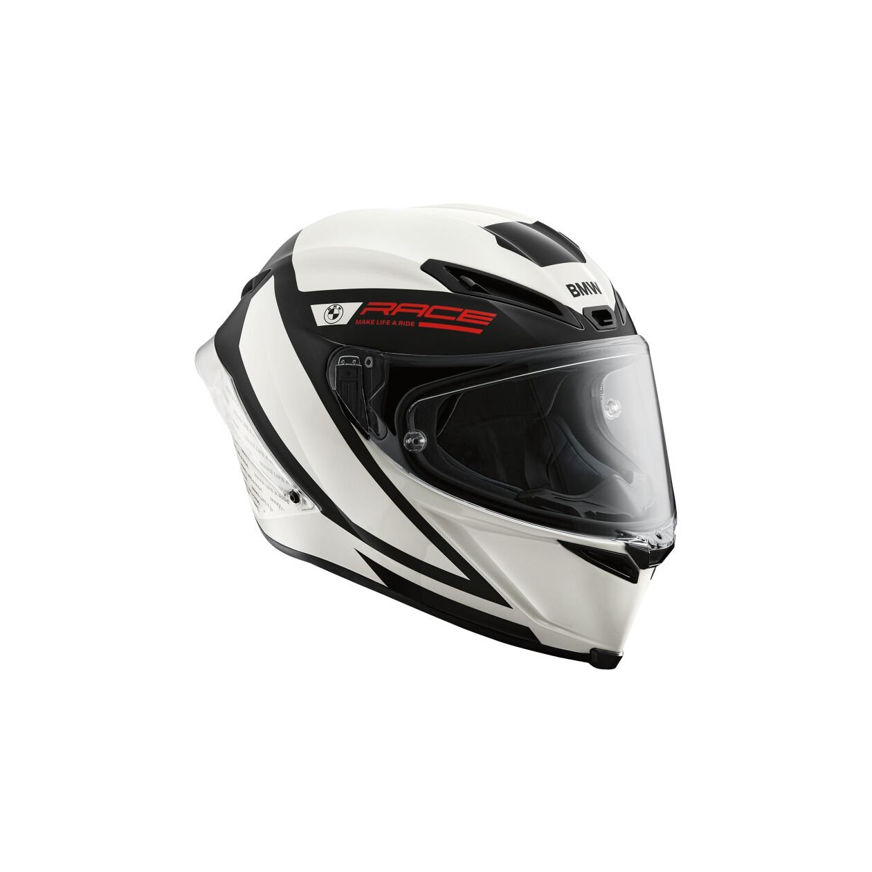 BMW M Pro Race Helmet - Curbs White (ECE 22.06) - High Road Motorsports - Motorcycle Helmet - 76315A751F0 - BMW