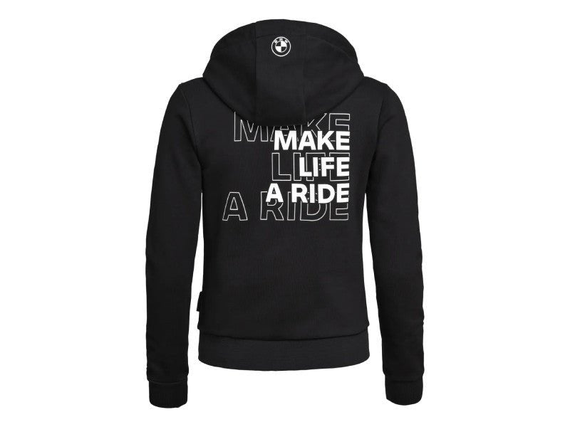 BMW Make Life a Ride Women's Zip Hoodie - High Road Motorsports - Hoodie - 76615B67525 - BMW