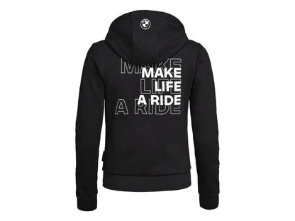 BMW Make Life a Ride Women's Zip Hoodie - High Road Motorsports - Hoodie - 76615B67525 - BMW