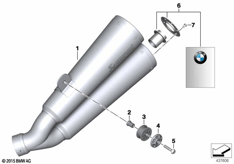 BMW R nineT Rear Silencer (18518356969) - High Road Motorsports - Exhaust - 18518356969 - BMW