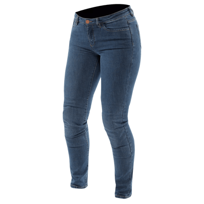 Dainese 5 - Pocket Denim Slim Ladies Pants - High Road Motorsports - Motorcycle Pants - 7537522124 - Dainese