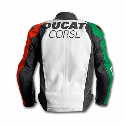 Ducati Tricolore Leather Jacket - High Road Motorsports - Motorcycle Jacket - 981093446 - Ducati