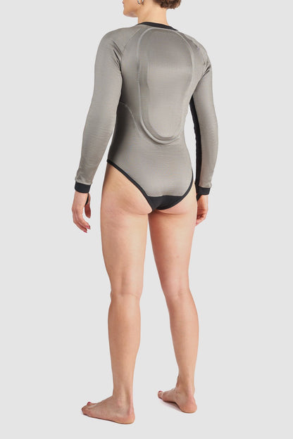 PANDO MOTO Bia Women's Armored Body Suit - High Road Motorsports - Armored Body Suit - BIA-GREY-XXS - Pando Moto