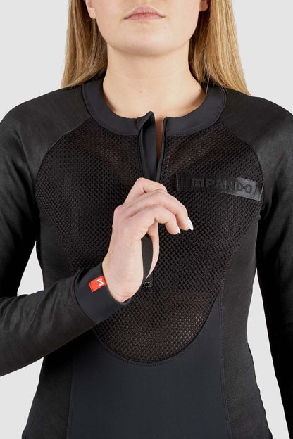 PANDO MOTO Bia Women's Armored Body Suit - High Road Motorsports - Armored Body Suit - BIA-BLACK-XXS - Pando Moto