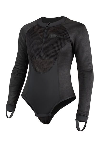 PANDO MOTO Bia Women's Armored Body Suit - High Road Motorsports - Armored Body Suit - BIA-BLACK-XXS - Pando Moto