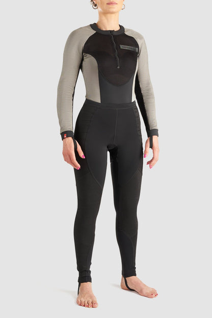 PANDO MOTO Bia Women's Armored Body Suit - High Road Motorsports - Armored Body Suit - BIA-GREY-XXS - Pando Moto