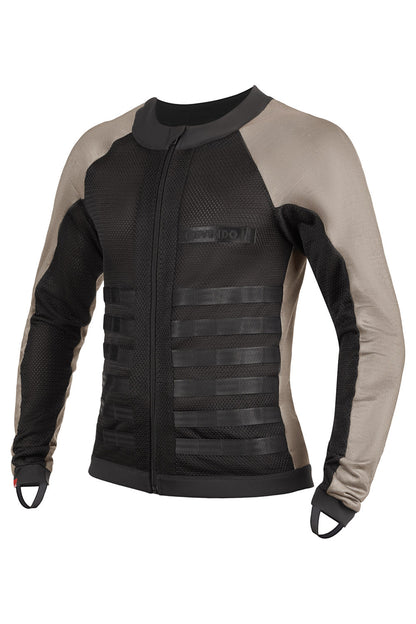 PANDO MOTO Commando Armored Shirt - High Road Motorsports - Armored Shirt - COMMANDO-UH-GREY-XXS - Pando Moto