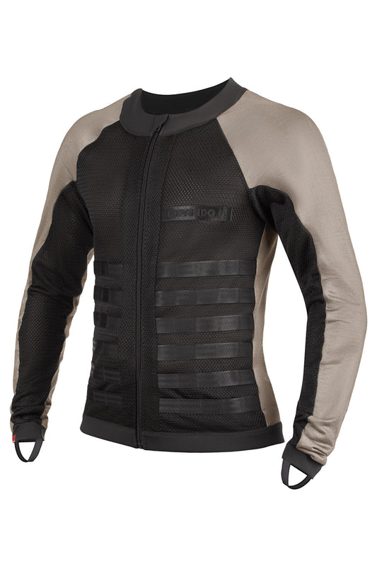 PANDO MOTO Commando Armored Shirt - High Road Motorsports - Armored Shirt - COMMANDO-UH-GREY-XXS - Pando Moto