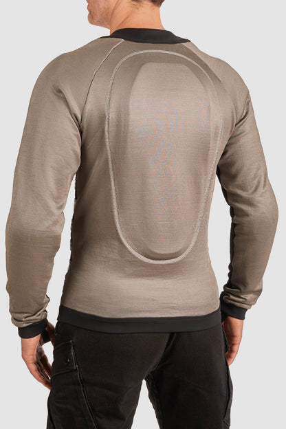 PANDO MOTO Commando Armored Shirt - High Road Motorsports - Armored Shirt - COMMANDO-UH-GREY-XXS - Pando Moto