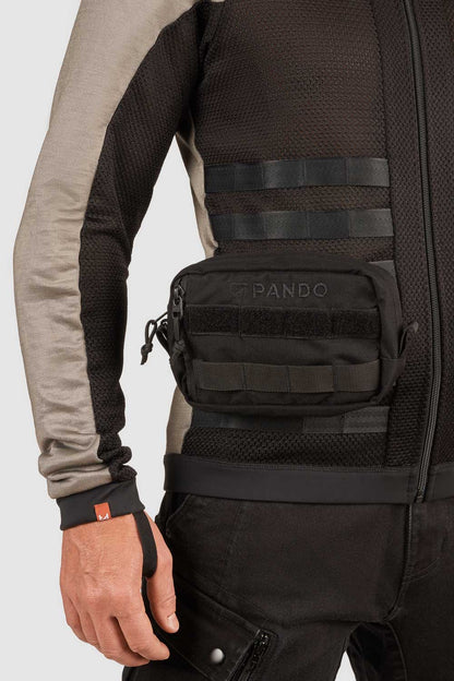 PANDO MOTO Commando Armored Shirt - High Road Motorsports - Armored Shirt - COMMANDO-UH-GREY-XXS - Pando Moto
