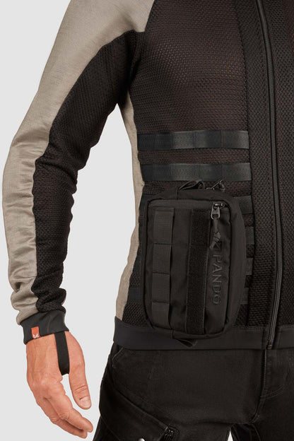 PANDO MOTO Commando Armored Shirt - High Road Motorsports - Armored Shirt - COMMANDO-UH-GREY-XXS - Pando Moto