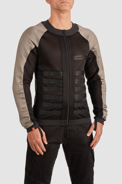 PANDO MOTO Commando Armored Shirt - High Road Motorsports - Armored Shirt - COMMANDO-UH-GREY-XXS - Pando Moto