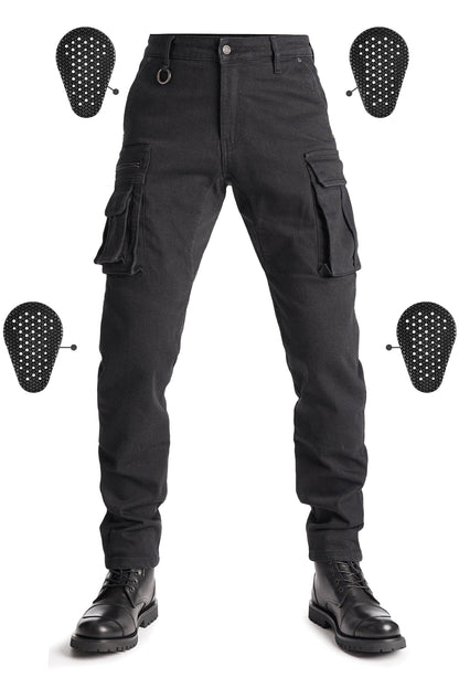 PANDO MOTO Desert Cargo Pants - High Road Motorsports - Motorcycle Pants - DESERT-CARGO-BLACK-W28-L34 - Pando Moto