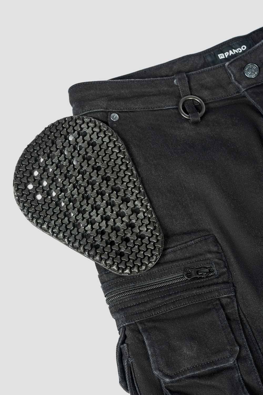 PANDO MOTO Desert Cargo Pants - High Road Motorsports - Motorcycle Pants - DESERT-CARGO-BLACK-W28-L34 - Pando Moto