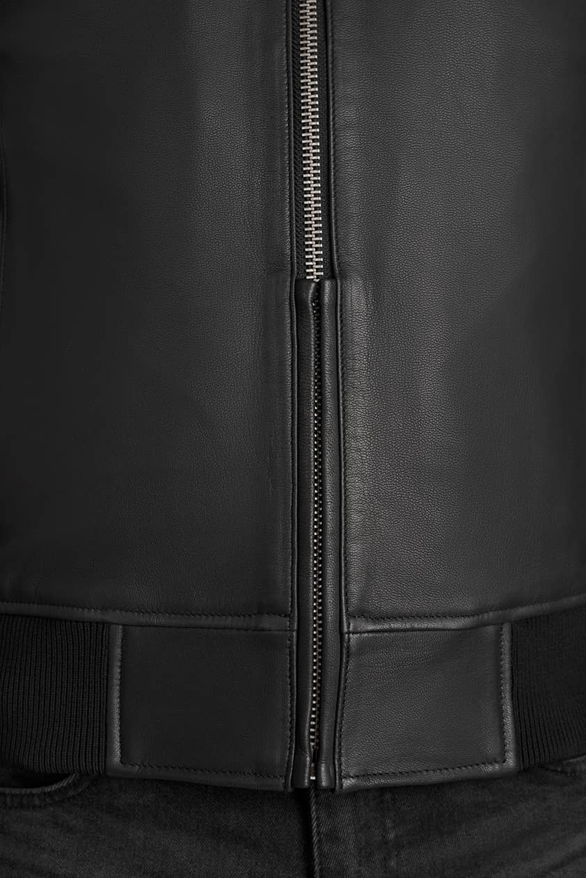 PANDO MOTO Falcon Leather Aviator Jacket - High Road Motorsports - Motorcycle Jacket - FALCON-JACKET-BLACK-XXS - Pando Moto