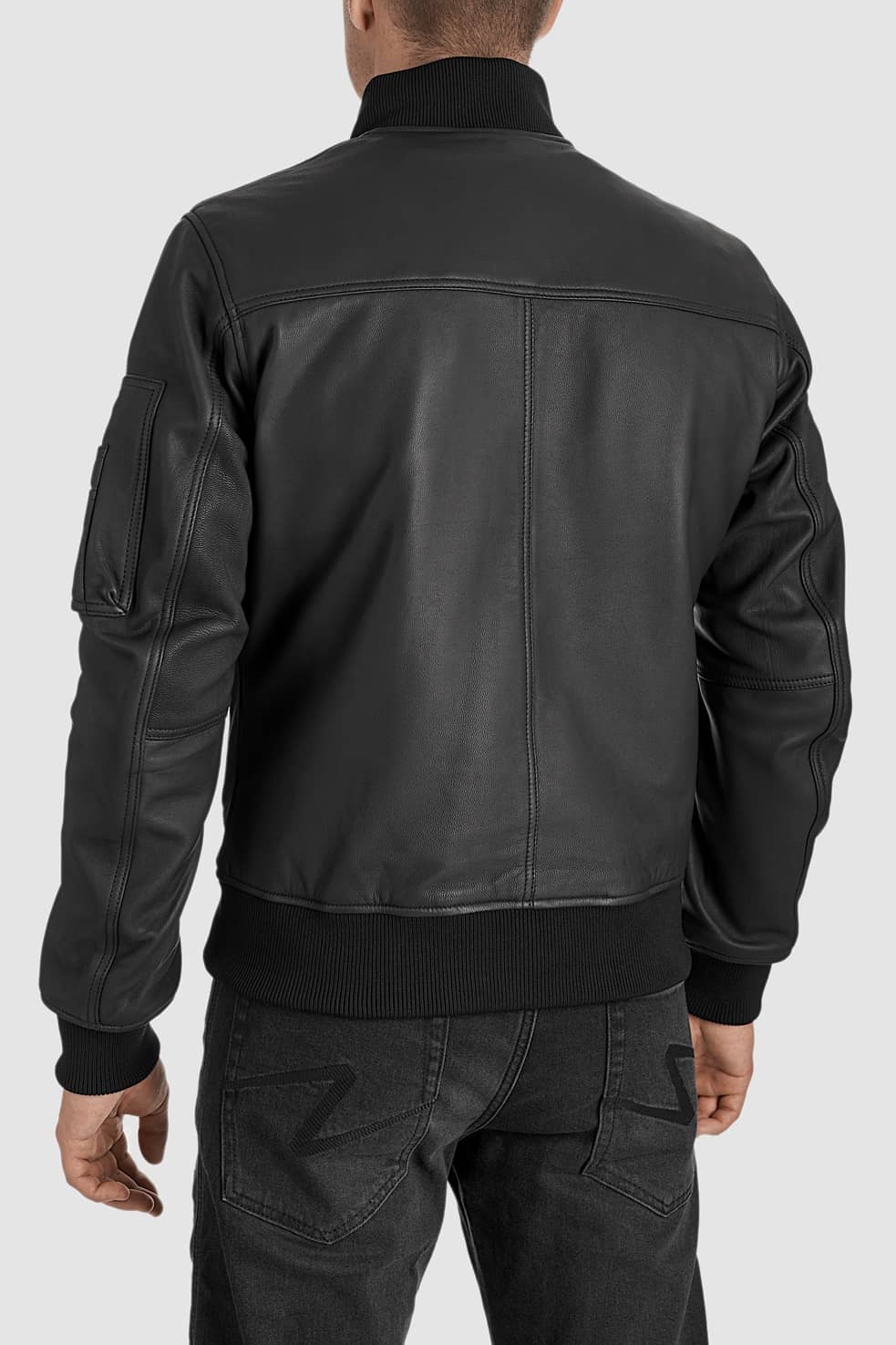 PANDO MOTO Falcon Leather Aviator Jacket - High Road Motorsports - Motorcycle Jacket - FALCON-JACKET-BLACK-XXS - Pando Moto