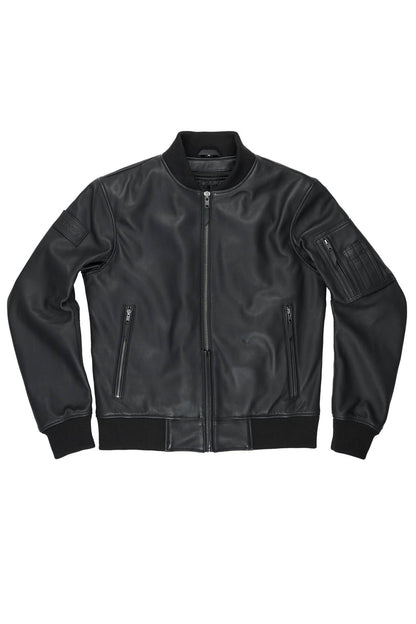 PANDO MOTO Falcon Leather Aviator Jacket - High Road Motorsports - Motorcycle Jacket - FALCON-JACKET-BLACK-XXS - Pando Moto