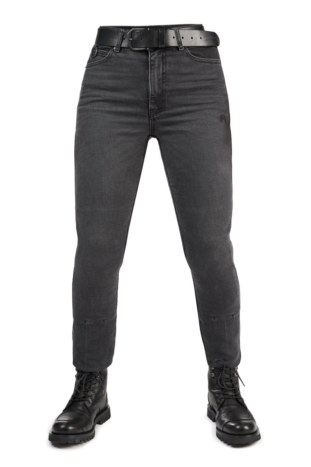 PANDO MOTO Kaya Slim Grey Jeans - High Road Motorsports - Motorcycle Pants - KAYA-SLIM-GREY-W24-L30 - Pando Moto
