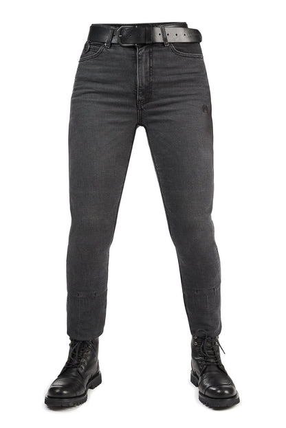 PANDO MOTO Kaya Slim Grey Jeans - High Road Motorsports - Motorcycle Pants - KAYA-SLIM-GREY-W24-L30 - Pando Moto