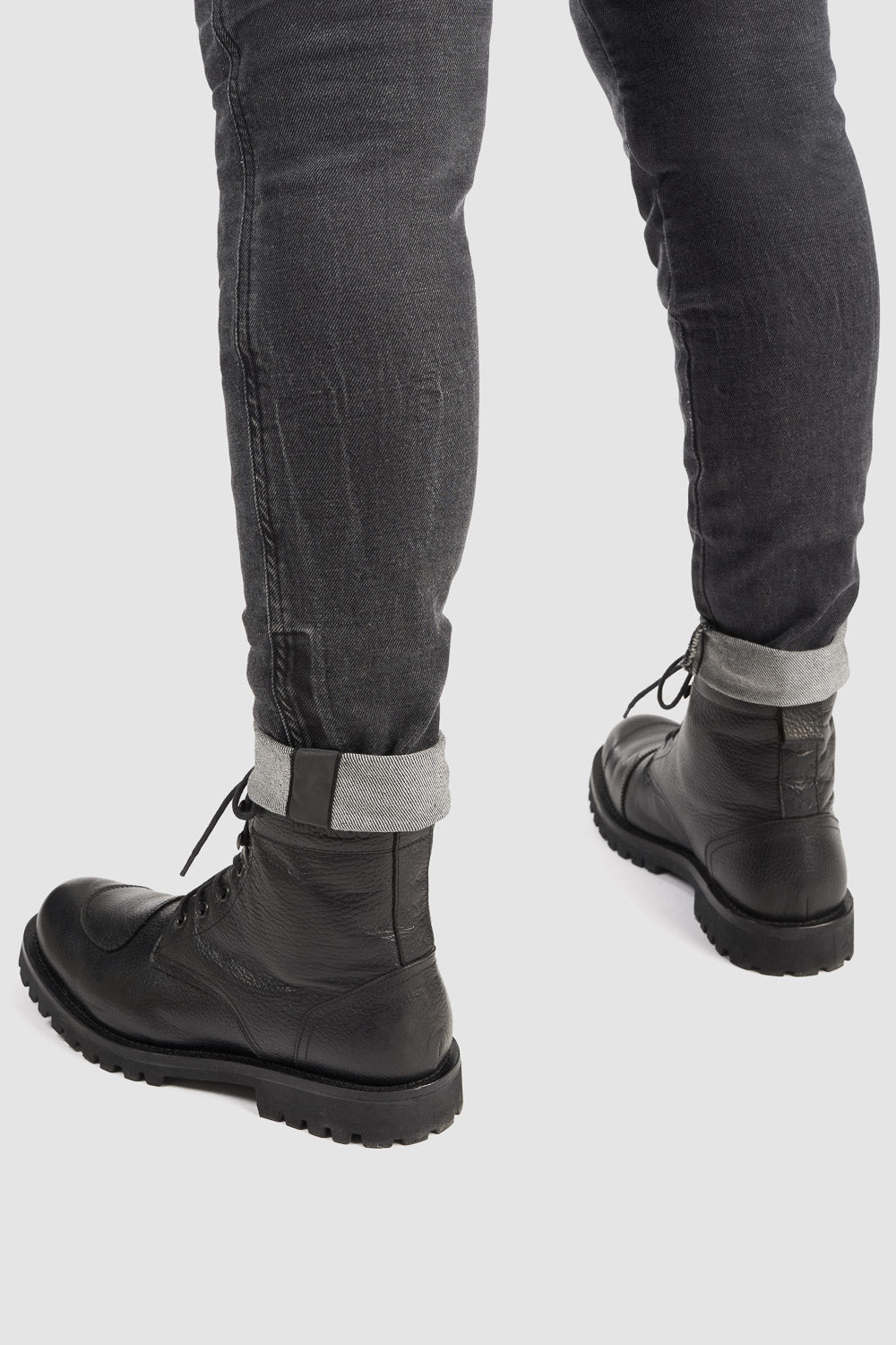 PANDO MOTO Kaya Slim Grey Jeans - High Road Motorsports - Motorcycle Pants - KAYA-SLIM-GREY-W24-L30 - Pando Moto