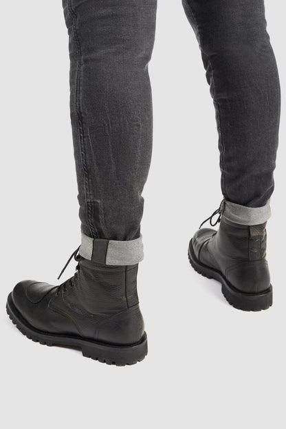 PANDO MOTO Kaya Slim Grey Jeans - High Road Motorsports - Motorcycle Pants - KAYA-SLIM-GREY-W24-L30 - Pando Moto