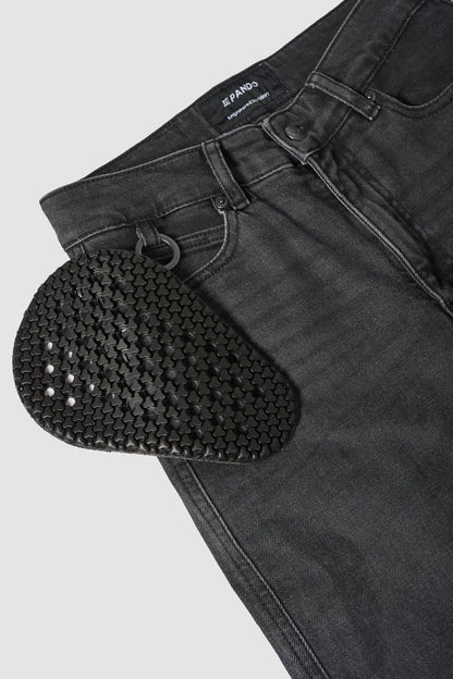 PANDO MOTO Kaya Slim Grey Jeans - High Road Motorsports - Motorcycle Pants - KAYA-SLIM-GREY-W24-L30 - Pando Moto