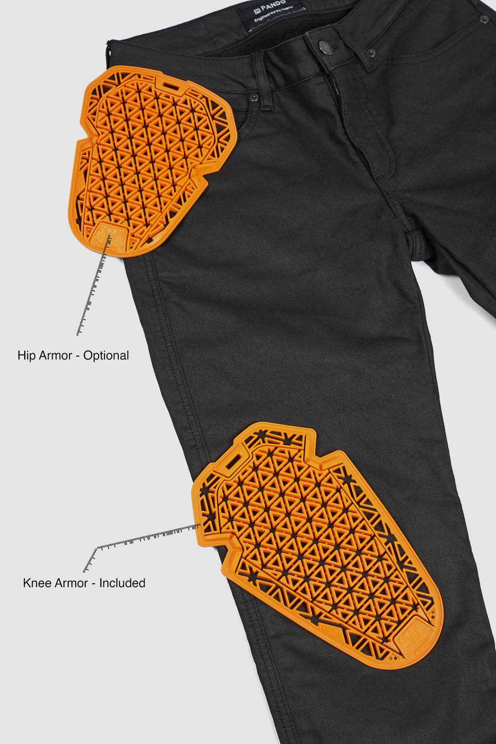 PANDO MOTO Lorica Black A Jeans - High Road Motorsports - Motorcycle Pants - LORICA-BLACK-A-W24-L30 - Pando Moto