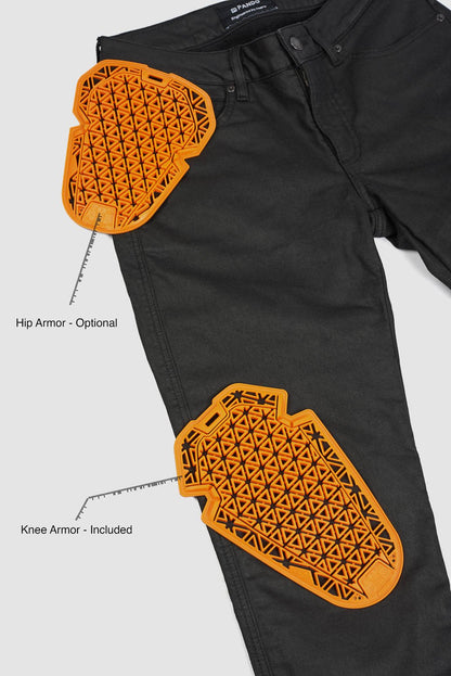 PANDO MOTO Lorica Black A Jeans - High Road Motorsports - Motorcycle Pants - LORICA-BLACK-A-W24-L30 - Pando Moto