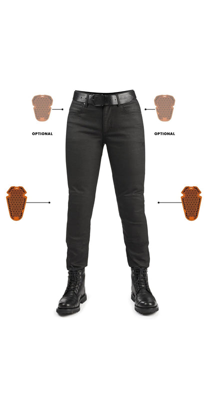 PANDO MOTO Lorica Black A Jeans - High Road Motorsports - Motorcycle Pants - LORICA-BLACK-A-W24-L30 - Pando Moto