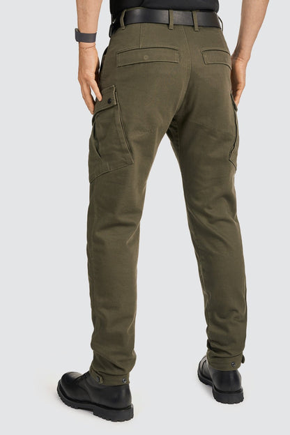 PANDO MOTO Mark AAA Cargo Pants - High Road Motorsports - Motorcycle Pants - MARK-OLIVE-AAA-W28-L34 - Pando Moto