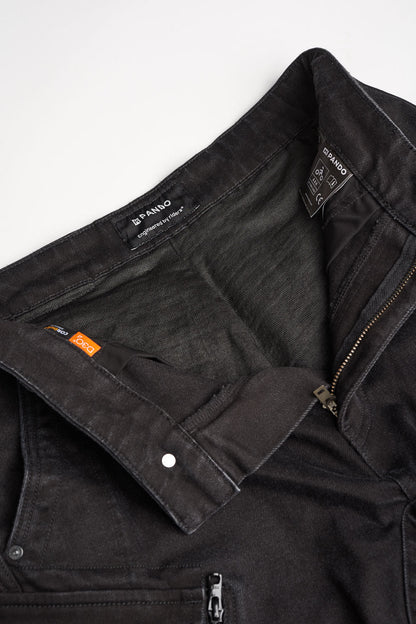 PANDO MOTO Mark AAA Cargo Pants - High Road Motorsports - Motorcycle Pants - MARK-BLACK-AAA-W28-L34 - Pando Moto
