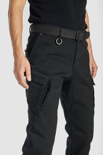 PANDO MOTO Mark AAA Cargo Pants - High Road Motorsports - Motorcycle Pants - MARK-BLACK-AAA-W28-L34 - Pando Moto