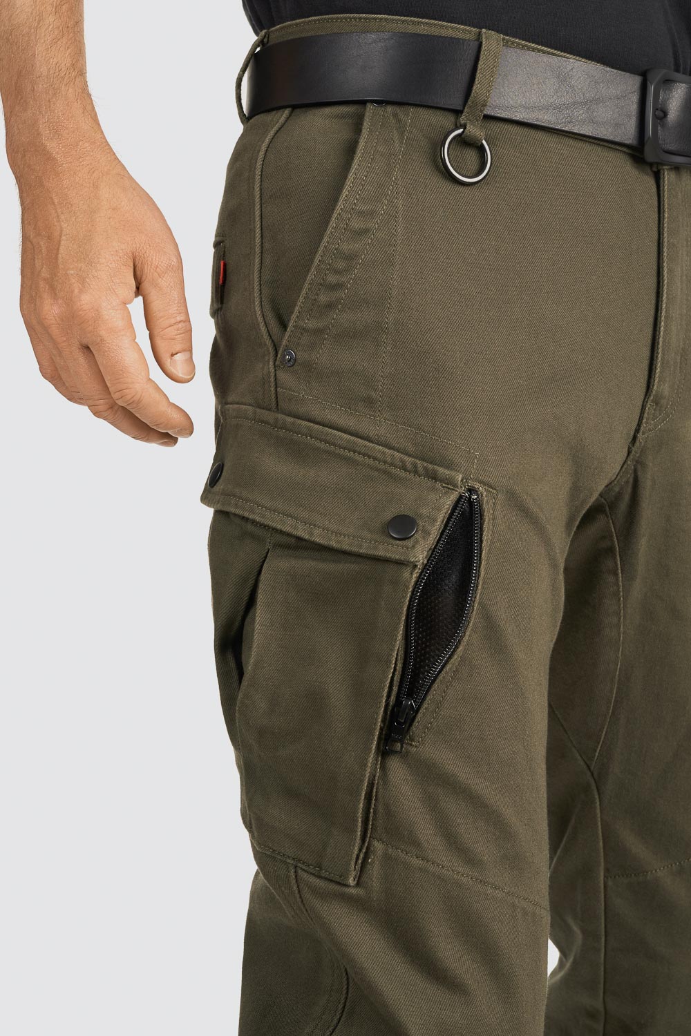 PANDO MOTO Mark AAA Cargo Pants - High Road Motorsports - Motorcycle Pants - MARK-OLIVE-AAA-W28-L34 - Pando Moto