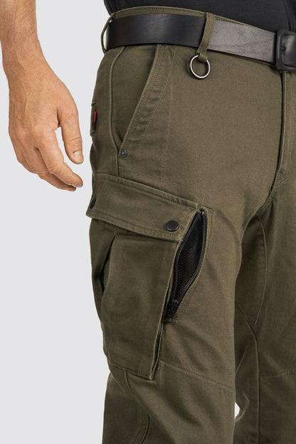 PANDO MOTO Mark AAA Cargo Pants - High Road Motorsports - Motorcycle Pants - MARK-OLIVE-AAA-W28-L34 - Pando Moto