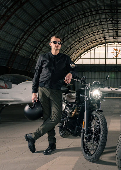 PANDO MOTO Mark AAA Cargo Pants - High Road Motorsports - Motorcycle Pants - MARK-OLIVE-AAA-W28-L34 - Pando Moto