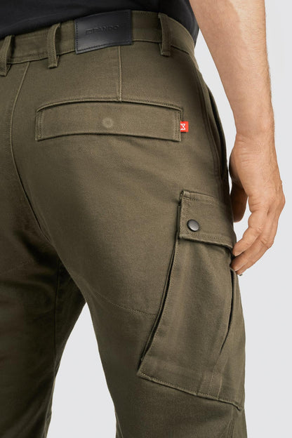 PANDO MOTO Mark AAA Cargo Pants - High Road Motorsports - Motorcycle Pants - MARK-OLIVE-AAA-W28-L34 - Pando Moto