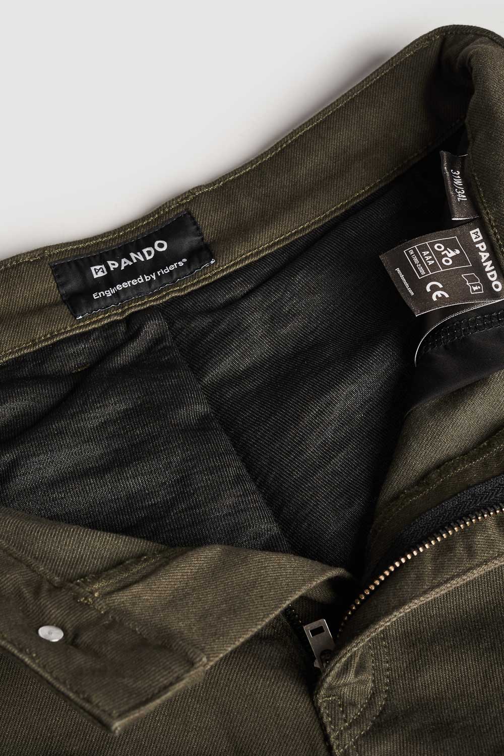 PANDO MOTO Mark AAA Cargo Pants - High Road Motorsports - Motorcycle Pants - MARK-OLIVE-AAA-W28-L34 - Pando Moto