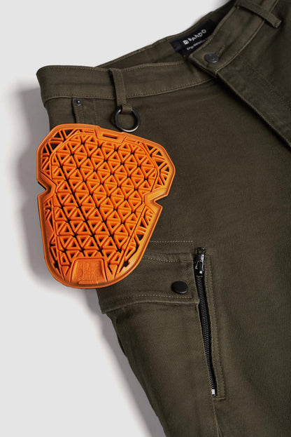 PANDO MOTO Mark AAA Cargo Pants - High Road Motorsports - Motorcycle Pants - MARK-OLIVE-AAA-W28-L34 - Pando Moto
