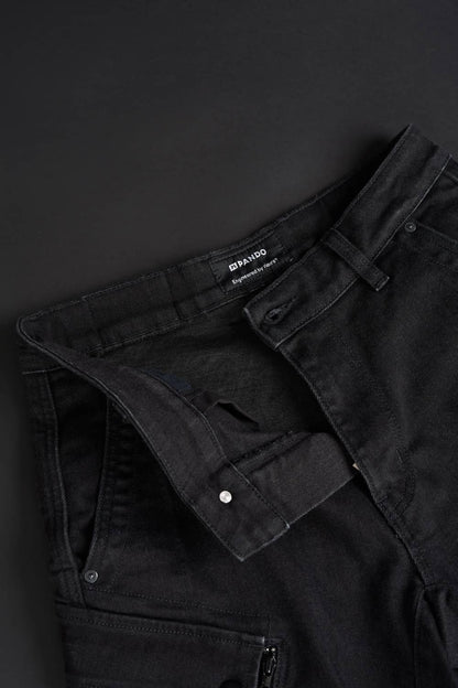 PANDO MOTO Mark AAA Cargo Pants - High Road Motorsports - Motorcycle Pants - MARK-BLACK-AAA-W28-L34 - Pando Moto