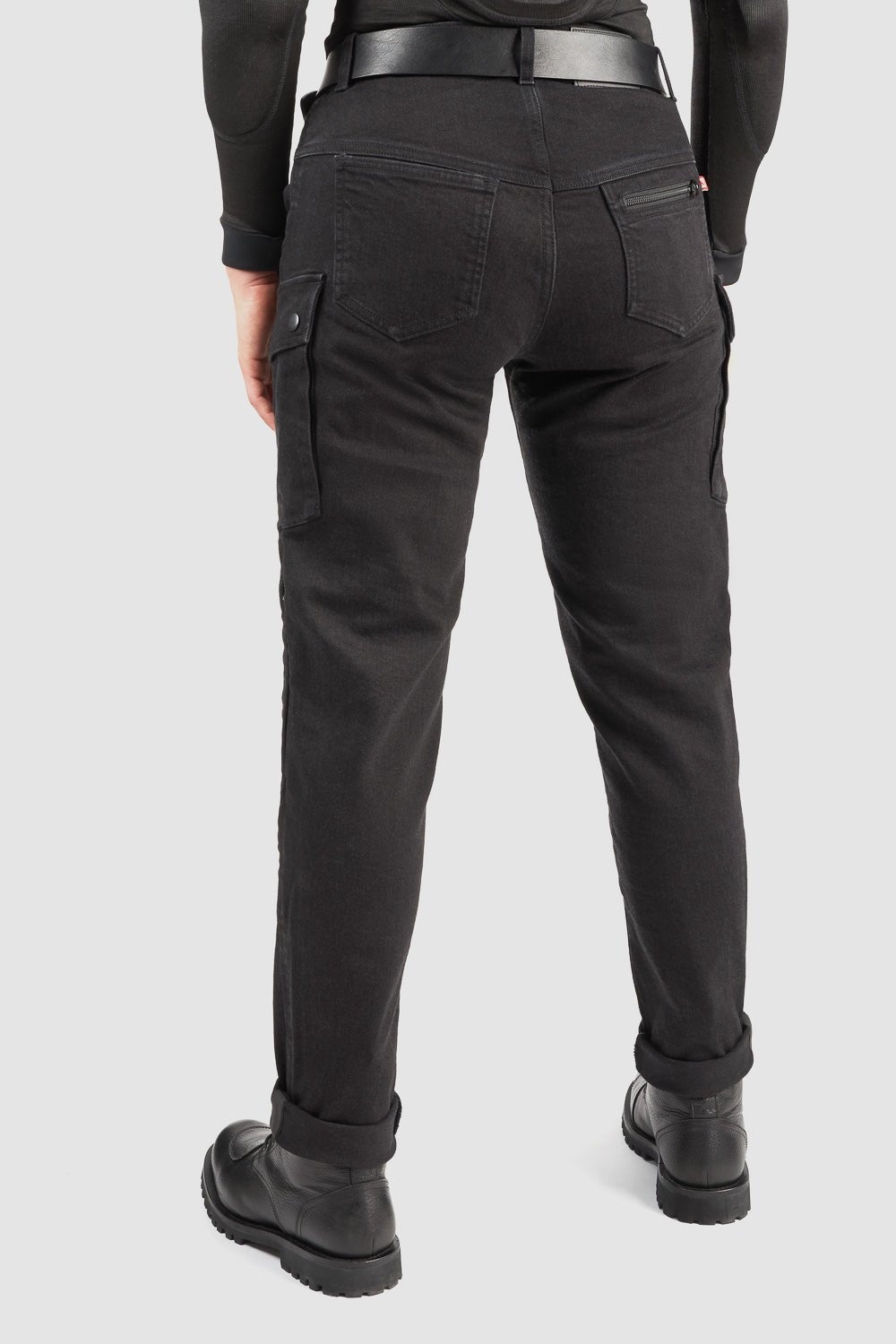 PANDO MOTO Mila Cargo Pants - High Road Motorsports - Motorcycle Pants - MILA-CARGO-BLACK-W24-L30 - Pando Moto